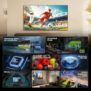 Samsung Neo QLED 4K Samsung Vision AI Smart TV | 138cm ( 55 inch ) | Titan Black | QA55QN80HAULXL