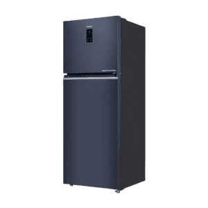 Haier Double Door Refrigerator | 2 Star | 358 L | Graphite Black | HRF-4082BLGKA-P