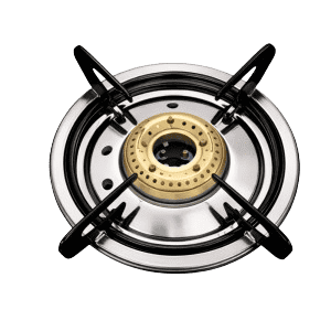 V-Guard Idalia Gas Stove | 2 Burner | Glass Top | Black