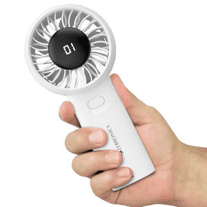 Zebronics Heat Buster 200 Hand Fan | 5 Speed Modes | Multicolour
