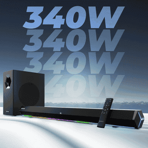 Zebronics Zeb Juke Bar 6100 DWS Pro 5.1 Soundbar With Subwoofer | 340W | Black