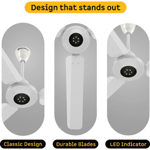 Atomberg Efficio Prime BLDC Ceiling Fan | 1200mm | Gloss White