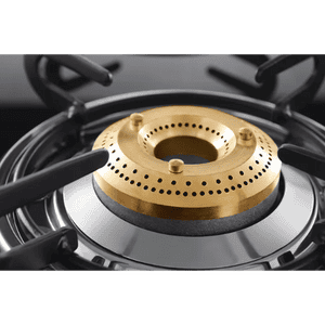 Usha Gas Stove | Ebony GS4 001 cooktop  | Toughened Glass Top | 4 Burner | Black