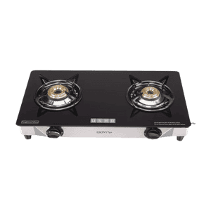 Usha Ebony Neo Cook Top | 2 Burner | Gas Stove | Black | GS2 003