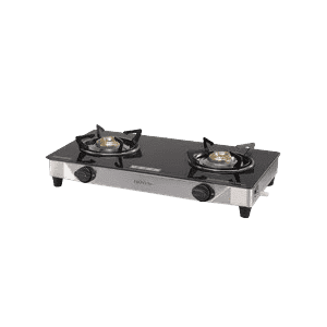 Usha Ebony Neo Cook Top | 2 Burner | Gas Stove | Black | GS2 003