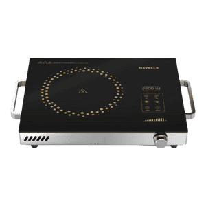 Havells Infrared Induction Cooktop | Digital Display | 2200 W | Black | Glo TC22
