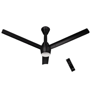 Luker Radial Glow RMT Ceiling Fan | 1200 mm | Black