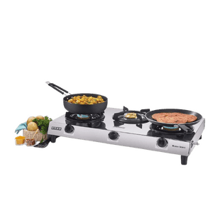 Usha Maxus Cooktop | 3 Burner Gas Stove | Black | GS3 001