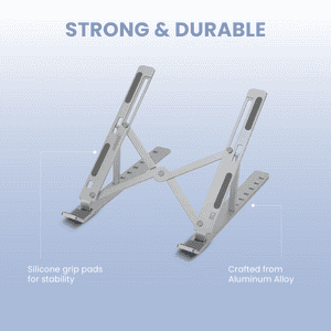 Salpido Laptop Stand | Foldable Design | Silver | SL-222