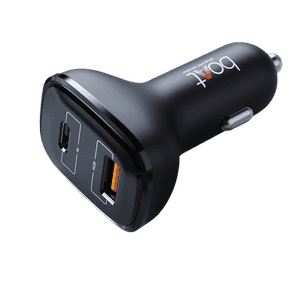 Boat Dual Port Qc-Pd Fast Car Charger | Black
