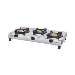 Usha Maxus Cooktop | 3 Burner Gas Stove | Black | GS3 001