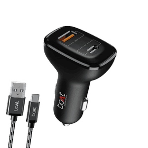 Boat Dual Port Qc-Pd Fast Car Charger | Black