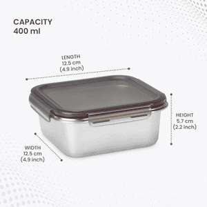 Milton Modulo Steel Square Container 450 | Silver