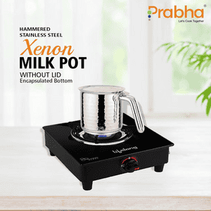 Prabha Xenon IB Milk Pot | 14cm | 1.8 L | Silver