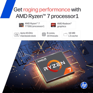 HP All-in-One Desktop |AMD Ryzen 7 7730U | 16GB | 512GB | Windows 11 Home | Shell White | 24-CR0023IN