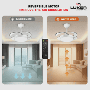 Luker Diana Ceiling Fan | 1050mm | White