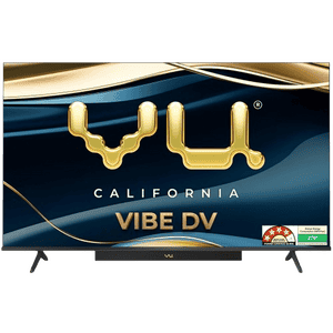 Vu 4K LED Smart Google TV | 189cm (75 inches) | Black | 75VIBE-DV
