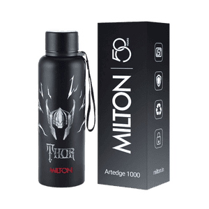 Marvel Artedge 1000 Thermosteel Flask | 1000 ml | 24 Hr and Cold | Leak Proof | Assorted Colors