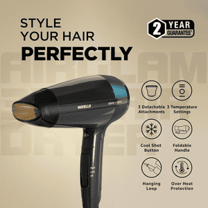 Havells Styling 3 in 1 Hair Dryer | 1200W | Multicolour | HD4161