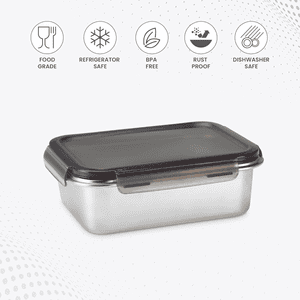 Milton Modulo Steel Rectangular Container 1300 | Silver