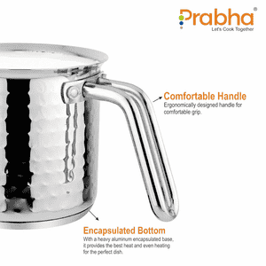 Prabha Xenon IB Milk Pot | 14cm | 1.8 L | Silver