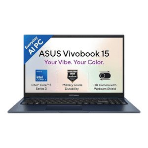 ASUS Vivobook 15 Student Lapto | Intel Core 5 320 | 16GB | 512GB | Quiet Blue | X1504MA-BQ126WS