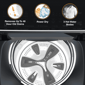 Whirlpool Bloomwash Pro Fully Automatic Top Loading Washing Machine | 5 Star | 9 Kg | Midnight Grey | 31602 360 BW PRO H 9.0 10YMW
