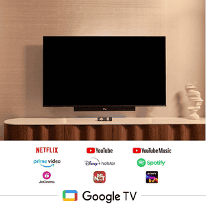 Vu 4K LED Smart Google TV | 189cm (75 inches) | Black | 75VIBE-DV
