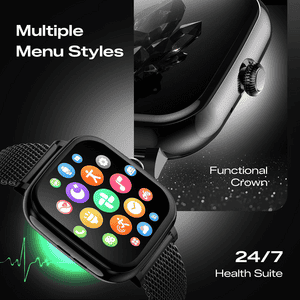 Fastrack Noir Rizz Smart Watch | Free Size | Black
