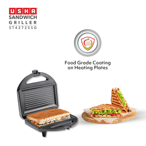 Usha Sandwich Toaster | 750 W | Black | ST4272 SSG