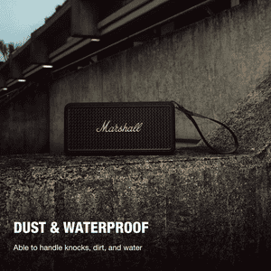 Marshall Middleton II Bluetooth Portable Bluetooth Speaker | Black and Brass