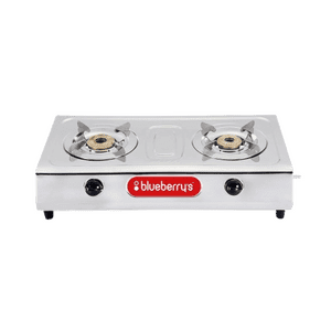 Blueberry’s Blaze 2-Burner Stainless Steel Gas Stove | Silver