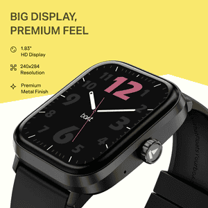 Boat Wave Astra 4 HD Square Smartwatch | Bluetooth Calling | Active Black