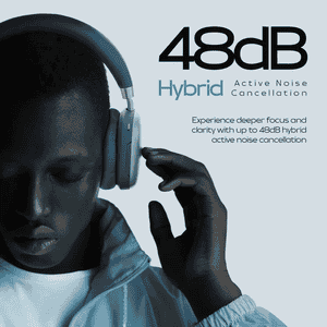 Zebronics Silencio 200T Wireless Headphones | Hybrid ANC 48dB | Dual Mic ENC | Multicolour