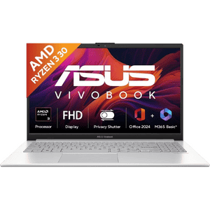 Asus Vivobook Go 15 Laptop | AMD Ryzen 3 | 8GB | 256GB | Silver | E1504FA-BQ5489WS