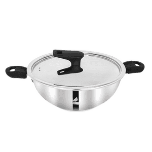 Dace Stainless Steel Sandwich Bottom Kadai | 24 Cm