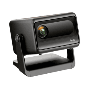 boAt CineHead E1 Smart Projector | 150 ANSI Lumens | 1080p & 4K Support | Carbon Black