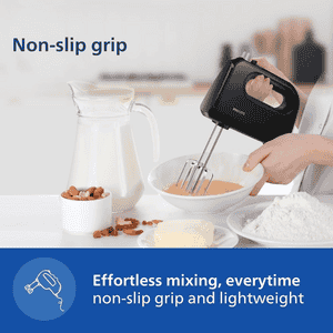 Philips Lightweight Hand Mixer | 300 W | Black | HR3705/10