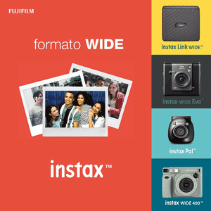 Fufifilm Instax Wide Instant Colorfilm Reg Glosy | White