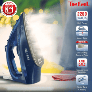 Tefal Maestro Plus Steam Iron Box | 2200 W | Blue