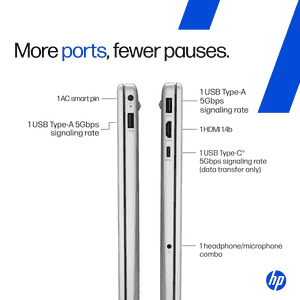 HP 15 Laptop | Intel Core 5 120U | 8GB | 512GB | Silver | 15-FD1444TU