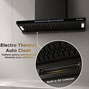 Faber HOOD SLIMX HC SC FL BK BLDC IN 90-T Wall Mounted Chimney | 90cm | Black