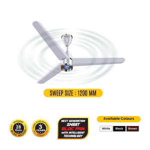 Blueberry's BLDC Ceiling Fan with Remote Control | 1200mm | Multicolor | LPC 28 PRO