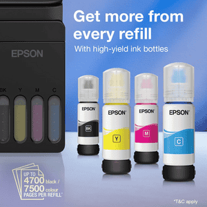 Epson EcoTank A4 Wi-Fi All-in-One Ink Tank Printer | Scanner | copy | Wi-Fi | Air Print | Black | L3352