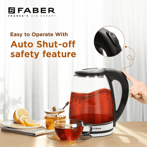 Faber FWK Electric Glass Kettle | 1.8 L | Black