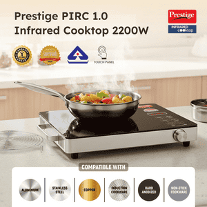 Prestige Infrared Cooktop 1.0 Induction Cooker | 2200 W | Black