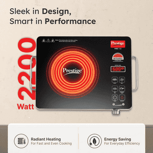 Prestige Infrared Cooktop 1.0 Induction Cooker | 2200 W | Black