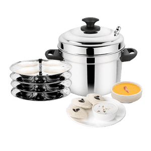 Prabha Elite Multi Steamer Cum Idly Cooker | 4 Plates