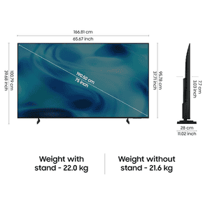 Samsung Crystal UHD 4K Samsung Vision AI Smart TV | 75 inch | UA75U8300HULXL