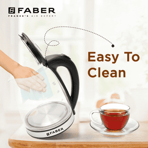 Faber FWK Electric Glass Kettle | 1.8 L | Black